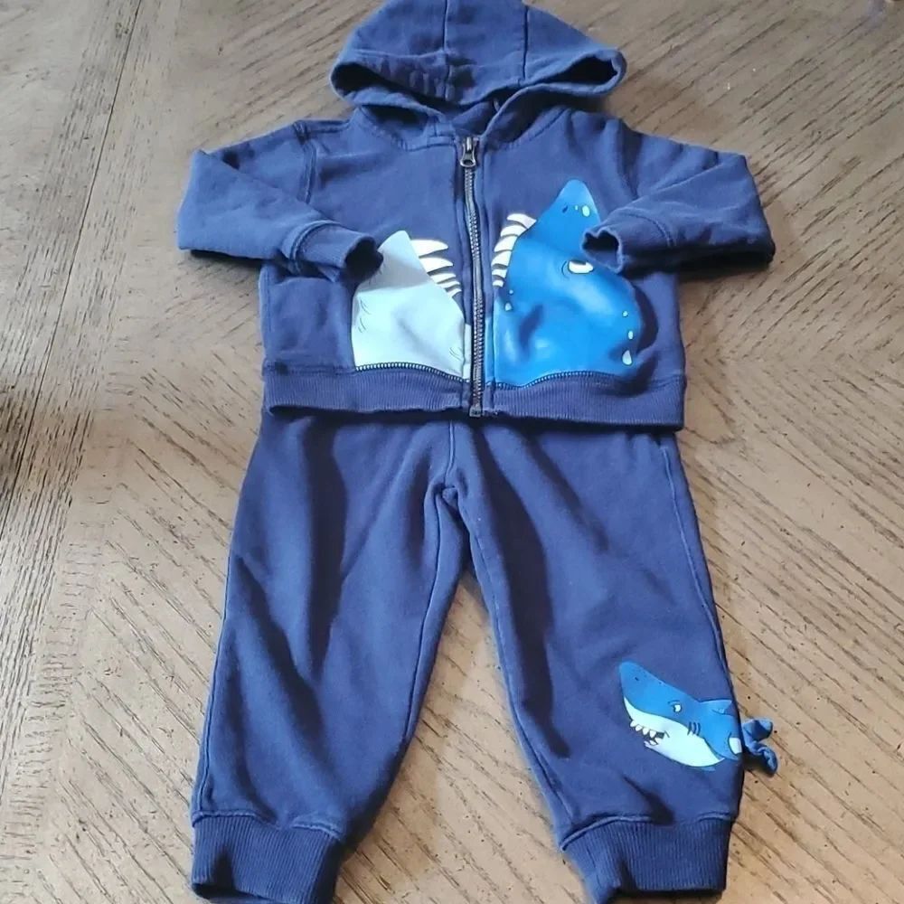 Boys 24 month Carters shark sweat set